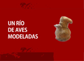 Un río de aves modeladas
